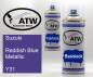 Preview: Suzuki, Reddish Blue Metallic, Y31: 400ml Sprühdose + 400ml Klarlack - Set, von ATW Autoteile West.